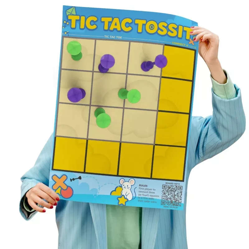 TOSSIT terč – terč a Tic-Tac-Toe