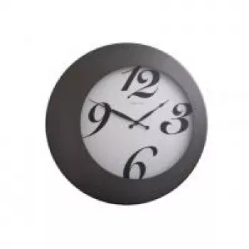 NeXtime nástenné hodiny 2947 Walter, Ø 45 cm, čierna