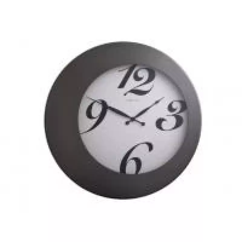 NeXtime nástenné hodiny 2947 Walter, Ø 45 cm, čierna