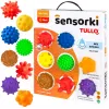 Senzorické lopty bez dierok TULLO 8 kusov