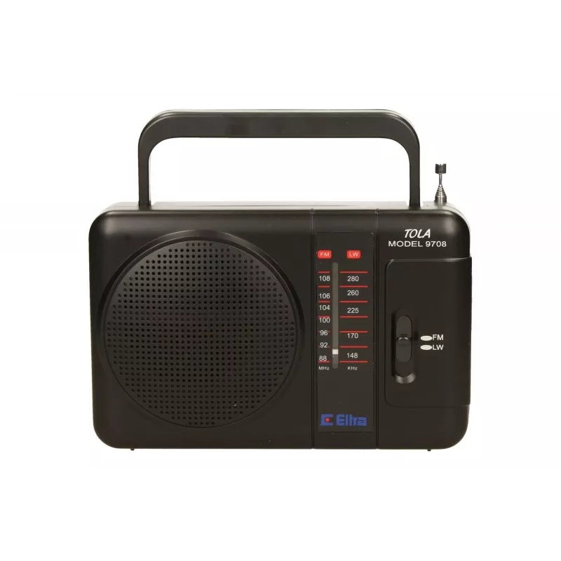 Eltra Tola 3 prenosné rádio, FM/LW, čierne