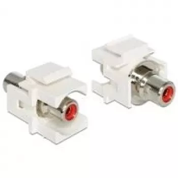 Keystone modul DeLOCK 86305 červený RCA konektor samec