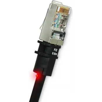 Sieťový kábel PatchSee PK-F-4 RJ-45 Cat5e 1,2 m čierny