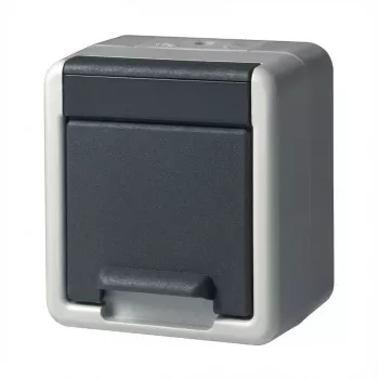 GIRA Schuko nadomietková zásuvka 444030, samostatná, sivá