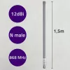 Outdoor LoRa anténa QOLTEC 12 dBi 868 MHz, 1,5 m kábel