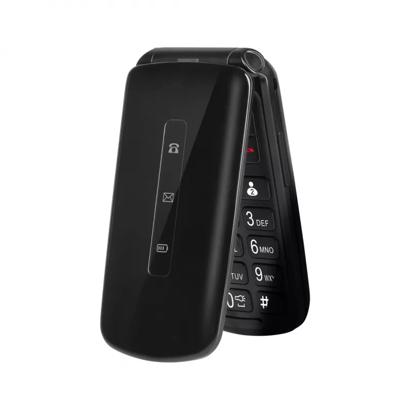 Kruger&Matz Simple 929 telefón pre seniorov, 2,8 palca, čierna