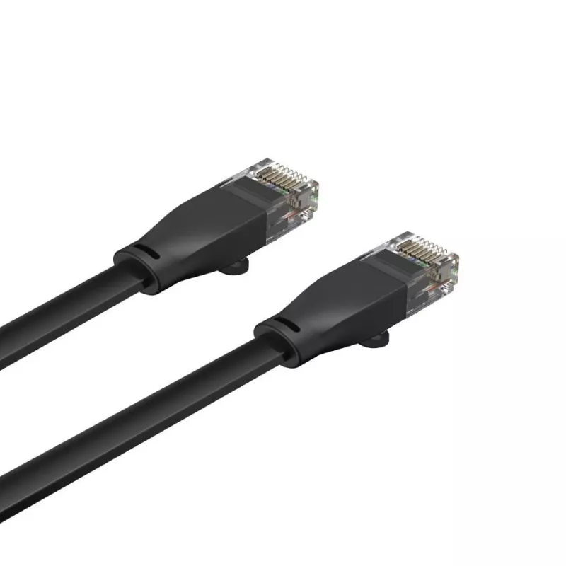Unitek C1811GBK Plochý ethernetový kábel Cat6 UTP, 3 m, čierny