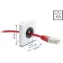 Káblová priechodka DELOCK Easy 14 mm priemer model 91071 pre vedenie káblov a priechodku v stole