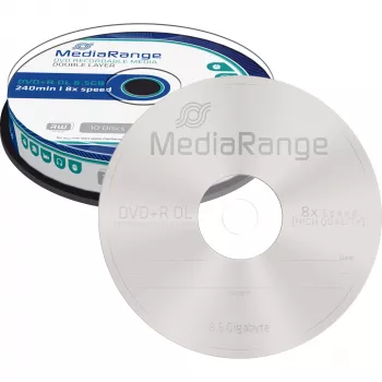 DVD+R DL MediaRange MR466 8,5 GB 10 ks