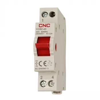 Modulárny prepínač CNC YCBZ-40, 1P, 40A, 1-0-2