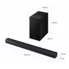 Soundbar Samsung HW-B450F/EN 2.1-ch Bluetooth s bezdrôtovým subwooferom, 300 W RMS, Dolby Audio, ARC