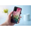 Ochranné puzdro iKins pre Samsung Galaxy S20 – vzor vodných kvetov, čierne