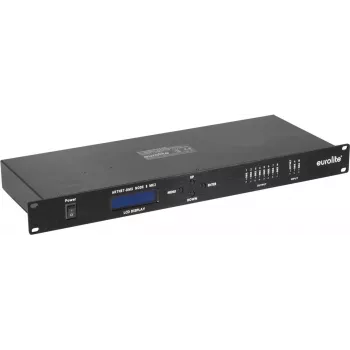 Osvetľovací sieťový uzol EUROLITE Art-Net DMX 70064843 — 8 DMX výstupov cez Ethernet