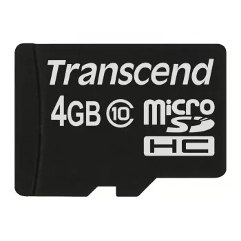 Flash pamäť Transcend 4GB MicroSDHC Class 10 TS4GUSDC10