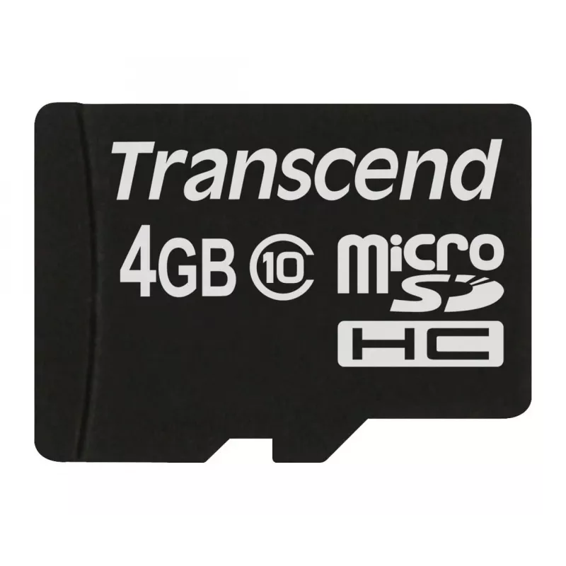 Flash pamäť Transcend 4GB MicroSDHC Class 10 TS4GUSDC10