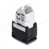 DELOCK Keystone modul RJ45 konektor samica na LSA Cat.6 45° zahnutý netienený čierny