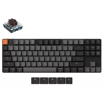 Mechanická bezdrôtová klávesnica Keychron K1X-A3 Ultraploché RGB podsvietenie, bezdrôtové pripojenie, kompaktné rozloženie