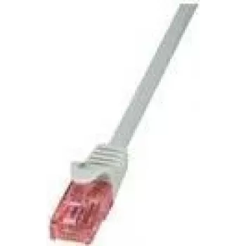 LogiLink CQ2052U RJ45 sieťový kábel, patch kábel CAT 6 U/UTP 2,00 m sivý samozhášavý, s ochranou proti zlomeniu