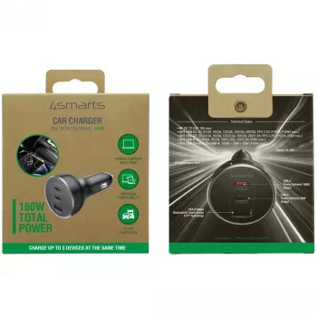 4smarts autonabíjačka VoltRoad Ultimate 160W čierna (541224)