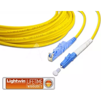 Lightwin LSP-09 E2-LC 5.0 optický kábel 5 m E-2000 OS2 modrý - žltý (LSP-09 E2-LC 5.0)