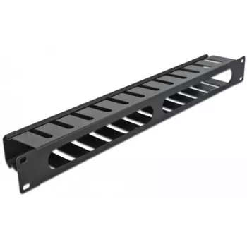 Panel na vedenie káblov DeLOCK 19 palcov 66550 čierny 1HE