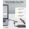 Goobay Slim 4-portový USB hub, USB-C™ na USB-C™/USB-A, USB 3.2 (74459)