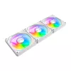 Skriňový ventilátor Darkflash Gauss G24 3-in-1 biely 120 mm — sada s 3, 120 mm