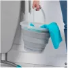Skladací vedro Beldray LA084354GRYBEU7 10 L, skladacie silikónové telo, dizajn s trblietkami