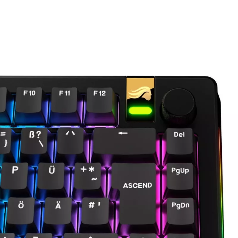 Keycaps GLORIOUS GPBT Basics — sada PBT klávesov, DE-ISO rozloženie, čierna