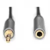Digitus audio predlžovací kábel 3,5 mm jack na 3,5 mm konektor samica 1 m čierny