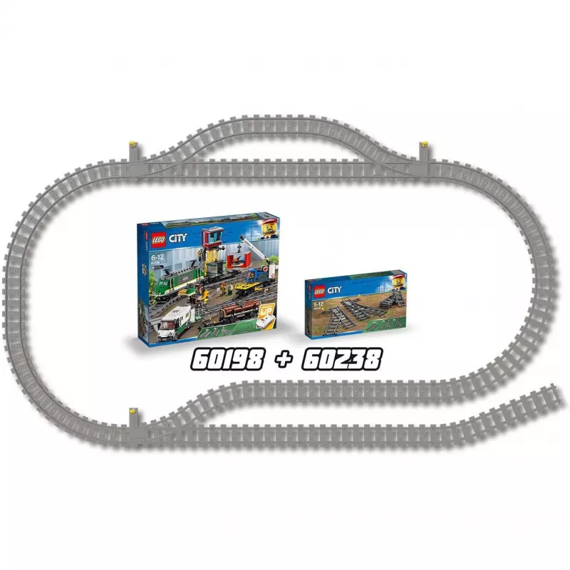 Stavebnica LEGO City 60238 – výhybka a príslušenstvo pre stavebnice