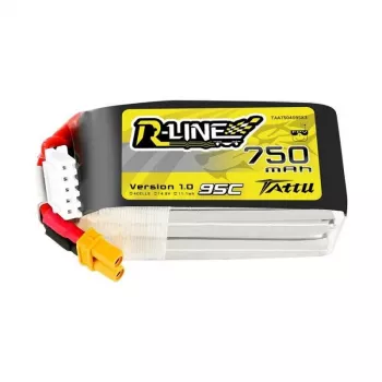 Batéria Tattu R-Line 750mAh 14.8V 95C 4S1P JST-XHR