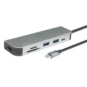LogiLink UA0343 USB-C multiport hub hliník USB 3.2 2nd Gen Mult