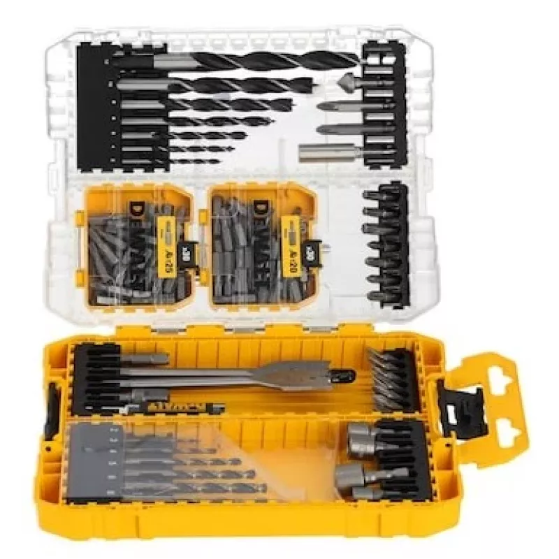 DeWalt sada so 100 skrutkami Pozidriv – upevňovacia sada, triedené veľkosti pre drevo a kov