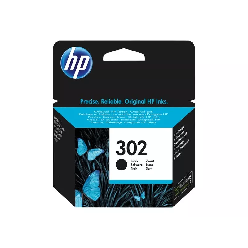 HP 302 čierna originálna atramentová kazeta