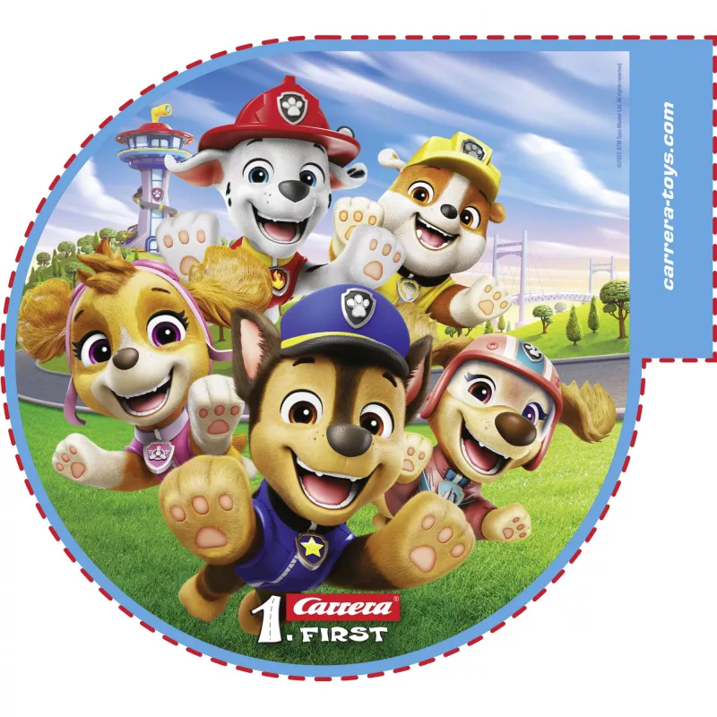 Autodráhy CARRERA FIRST Paw Patrol On the Track model 20063056 — detský set so slotovými autíčkami