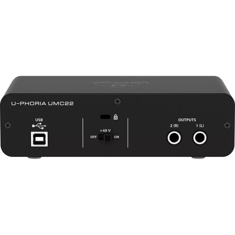 Behringer UMC22 doplnkové hudobné vybavenie Concert/Studio predzosilňovač