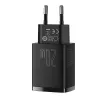 Indoor USB rýchlonabíjačka Baseus CCXJ-B01 – 2 porty (USB-C PD 20W + USB-A QC3.0 18W), 100–240 V, čierna