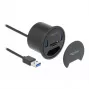 DeLOCK 64152 USB 3.2 Gen 1 rozbočovač, 2 porty, s čítačkou kariet SD/microSD