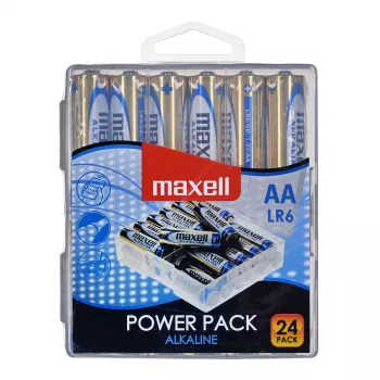 MAXELL alkalická batéria LR6 VALUE BOX, 24 kusov.