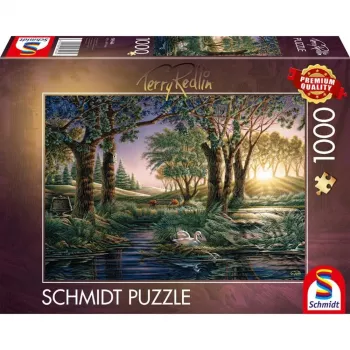 Puzzle schmidt spiele Terry Redlin ’Morning Magic at the Pond‘ — 1000 dielikov