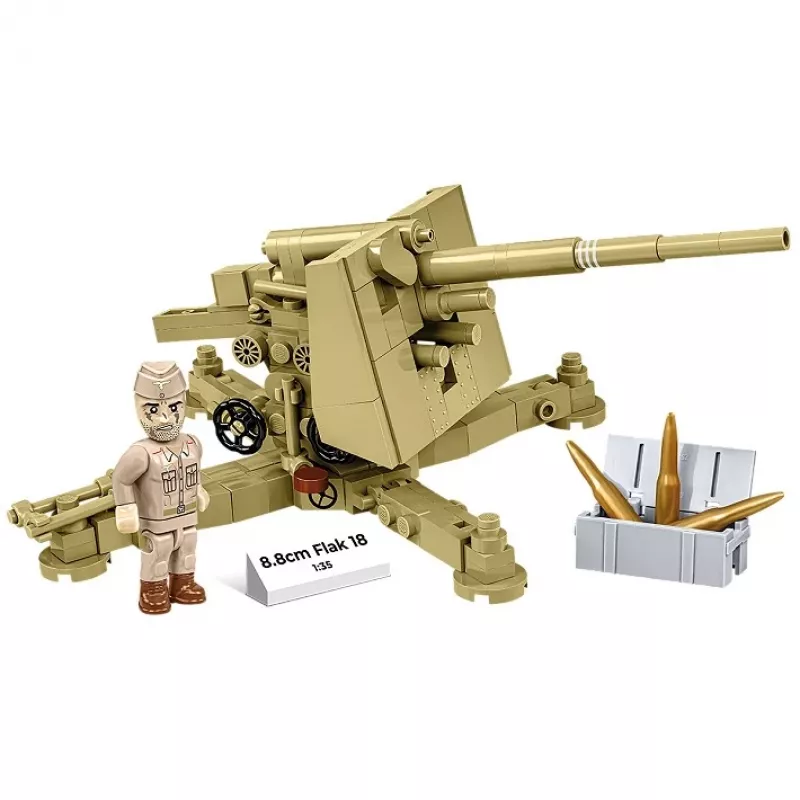 Cobi stavebnica z kociek 8,8 cm Flak 18 – 232 dielov, mierka 1:35