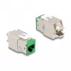 DeLOCK 88116 Keystone modul plochý zelený RJ-45 10 ks