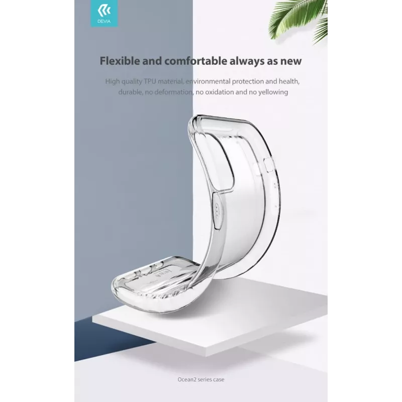 Puzdro na smartfón Devia Ocean2 séria pre iPhone 11 Pro Max, transparentné, ochranný priehľadný kryt