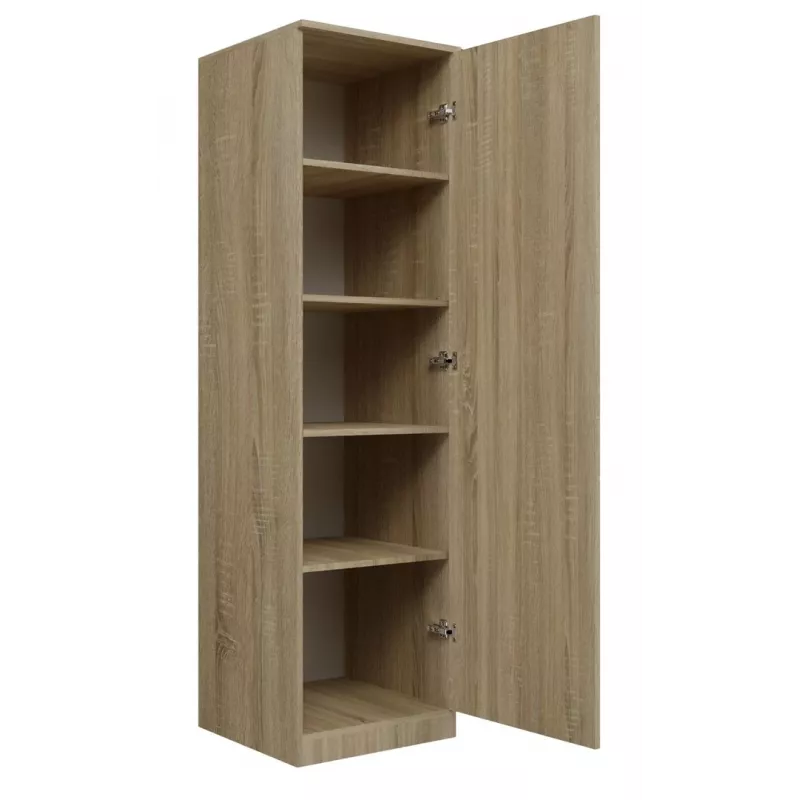 Šatníková skriňa Topeshop SD-50 SON KPL 5 polic 1 dvere dub