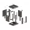 Nástenný rack Lanberg WF11-3306-10B 6U čierny nosnosť 30 kg