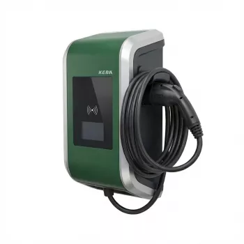 Keba Wallbox KeContact P30 c-series EN Type 2 6m kábel 22kW-RFID-MID - zelená edícia
