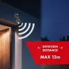 Maclean MCE25 GR nástenný 180° pohybový a súmrakový senzor, max. 1200W, sivá