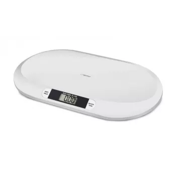 Elektronická detská váha ESPERANZA EBS019 — kapacita 0,03–20 kg, dielik 0,01 kg, veľký 60×25 mm LCD, biela