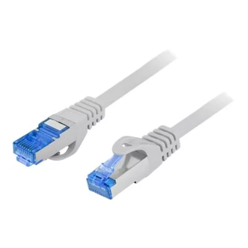 Sieťový kábel LANBERG Cat6a S/FTP PCF6A-10CC-0300-S RJ-45 3 m Sivá, LSZH, 500 MHz, CCA, Ø6 mm